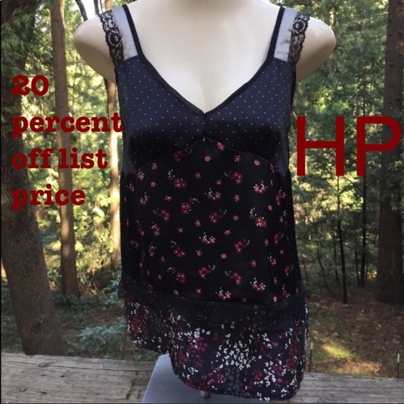 Zara Tops - Zara black and red camisole , H P